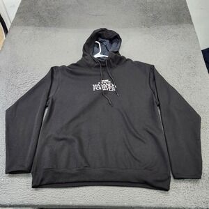 Marvel Black Panther Wakanda Forever Hoodie Mens XL Black Pullover Graphic Movie